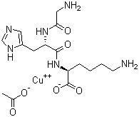 Structure of Prezatide copper acetate CAS 130120-57-9