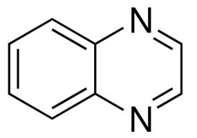 Structure of Quinoxaline <span class="caps">CAS</span> 91-19-0 Structure of Quinoxaline CAS 91-19-0