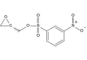 Structure of (S)-(+)-Glycidyl nosylate CAS 115314-14-2