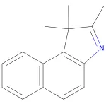 Structure of TMBI1,1,2-Trimethyl-1H-benz[e]indole CAS 41532-84-7