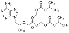 Structure of Tenofovir disoproxil CAS 201341-05-1