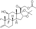 Structure of Triamcinolone hexacetonide CAS 5611-51-8