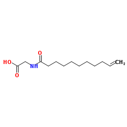 Structure of UNDECYLENOYL GLYCINE CAS 54301-26-7