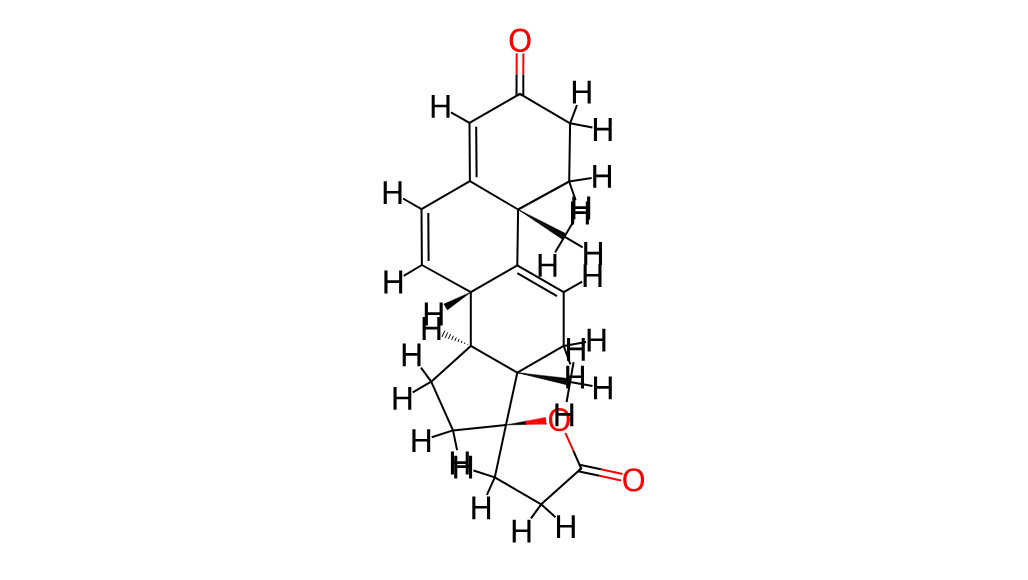 Structure of delta-9,11-Canrenone CAS 95716-71-5