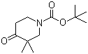 Structure of tert-butyl 3,3-dimethyl-4-oxopiperidine-1-carboxylate CAS 324769-06-4