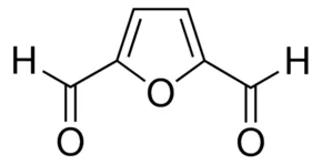 structure of 2,5-Furandicarboxaldehyde CAS 823-82-5