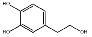 structure of 3,4-Dihydroxyphenylethanol CAS 10597-60-1