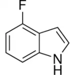 structure-of-4-Fluoroindole-CAS-387-43-9