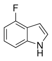 structure-of-4-Fluoroindole-CAS-387-43-9