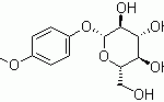 structure of 4-Methoxyphenyl beta-D-glucopyranoside CAS 6032-32-2