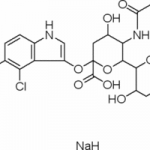 structure of 5-Bromo-4-chloro-3-indolyl-alpha-D-N-acetylneuraminic acid sodium salt CAS 160369-85-7