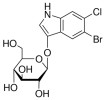 structure of 5 Bromo 6 chloro 1H indol 3 yl beta D glucopyranoside CAS 93863 89 9 - Arbutin CAS 497-76-7