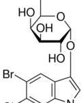 structure of 5-Bromo-6-chloro-3-indolyl-beta-D-galactoside CAS 93863-88-8