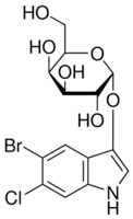 structure of 5-Bromo-6-chloro-3-indolyl-beta-D-galactoside CAS 93863-88-8