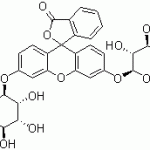 structure of Fluorescein di(beta-D-galactopyranoside) CAS 17817-20-8