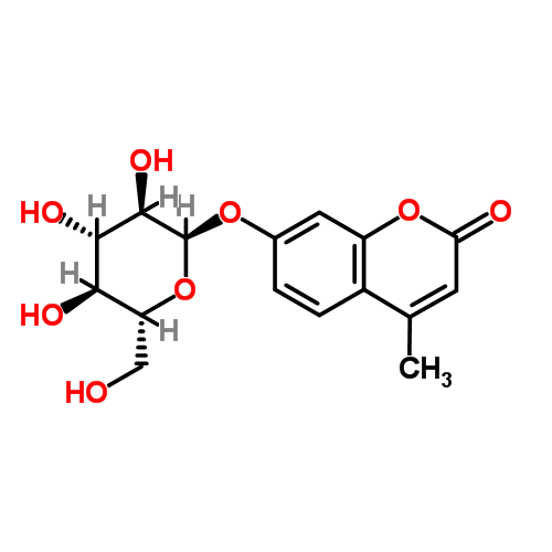 structure of 7-(alpha-D-Glucopyranosyloxy)-4-methyl-2H-1-benzopyran-2-one CAS 17833-43-1