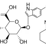 structure of 6-CHLORO-3-INDOLYL-BETA-D-GLUCURONIDE CYCLOHEXYLAMMONIUM SALT CAS 138182-20-4