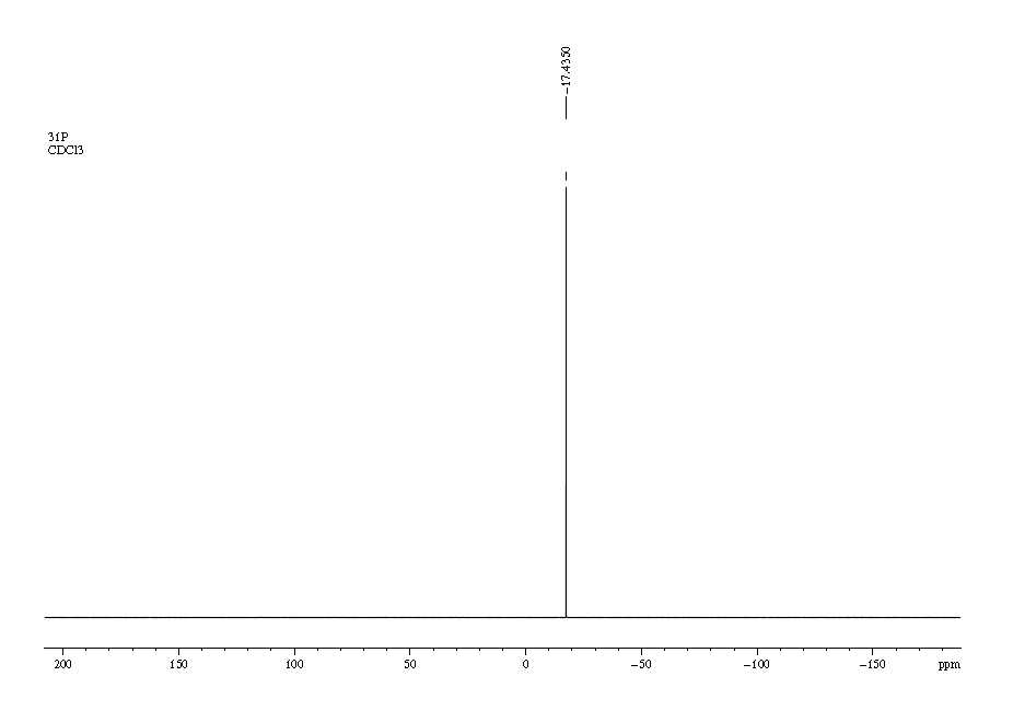 31P NMR of 13 Bisdiphenylphosphinopropane CAS 6737 42 4 - 1,3-Bis(diphenylphosphino)propane CAS 6737-42-4