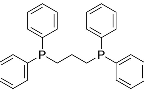 Structure of 13 Bisdiphenylphosphinopropane CAS 6737 42 4 600x384 - 1,3-Bis(diphenylphosphino)propane CAS 6737-42-4