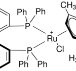 Structure of (S)-RuCl[(p-cymene(BINAP)Cl CAS 130004-33-0