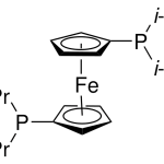 Structure of 1,1'-Bis(di-i-propylphosphino)ferrocene CAS 97239-80-0