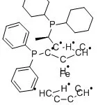 Structure-of (R)-(-)-1-[(S)-2-(Diphenylphosphino)ferrocenyl]ethyldicyclohexylphosphine ethanol adduct CAS 155806-35-2