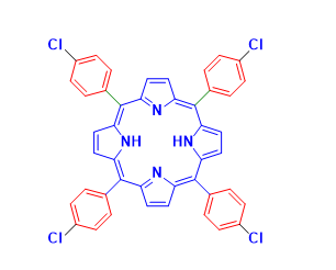 Structure of meso-Tetra(4-pyridyl)porphine CAS 16834-13-2