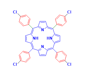 Structure of meso Tetra4 pyridylporphine CAS 16834 13 2 - 5,5'-Dichloro-11-diphenylamino-3,3'-diethyl-10,12- CAS 53655-17-7
