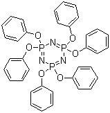 structure of Phenoxycycloposphazene CAS 1184 10 7 - 2-Ethoxy-2,4,4,6,6-pentafluoro-1,3,5,2,4,6-triazatriphosphorine CAS 33027-66-6