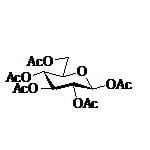 structure of alpha-D-Glucose pentaacetate CAS 604-68-9