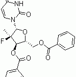 Structure-of-35-Di-O-benzoyl-2-deoxy-2-fluoro-2-methyluridine-CAS-863329-65-1