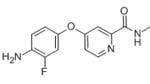 Structure of 4-(4-Amino-3-fluorophenoxy)-N-methylpyridine-2-carboxamide CAS 757251-39-1