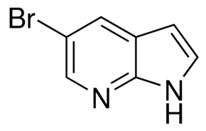 Structure of 5-Bromo-7-azaindole <span class="caps">CAS</span> 183208-35-7 Structure of 5-Bromo-7-azaindole CAS 183208-35-7