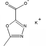 Structure of 5-Methyl-1,3,4-oxadiazole-2-carboxylic acid potassium salt CAS 888504-28-7