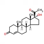 Structure-of-Hydroxyprogesterone-CAS-68-96-2