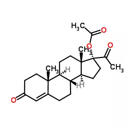 Structure-of-Hydroxyprogesteroneacetate-CAS-302-23-8
