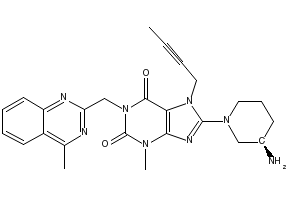 Structure of Linagliptin CAS 668270-12-0