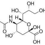 Structure of N-Acetylneuraminic acid CAS 131-48-6