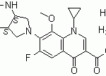 structure of Moxifloxacin hydrochloride monohydrate CAS 192927-63-2