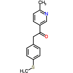 Structure-of-1-6-Methyl-3-pyridinyl-2-4-methylsulfanylphenylethanone-CAS-221615-72-1