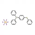 Structure-of-4-Thiophenyl-phenyl-diphenyl-sulfonium-hexafluoroantimonate-CAS-71449-78-0