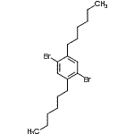 structure-of-14-Dibromo-25-dihexylbenzene-CAS117635-21-9