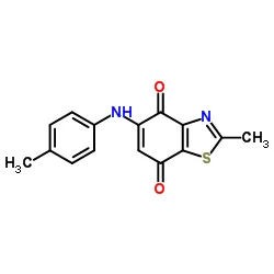 Structure-of-2-Methyl-5-4-methylphenylamino-13-benzothiazole-47-dione-CAS-265312-55-8