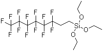 Structure of 1H,1H,2H,2H-Perfluorooctyltriethoxysilane CAS 51851-37-7