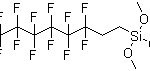 Structure of 1H,1H,2H,2H-Perfluorooctyltrimethoxysilane CAS 85857-16-5