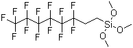 Structure of 1H,1H,2H,2H-Perfluorooctyltrimethoxysilane CAS 85857-16-5