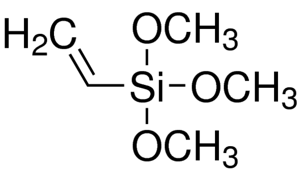 Structure of Vinyltrimethoxysilane CAS 2768 02 7 600x361 - CyclohexyldiethoxyMethylsilane CAS 109629-99-4