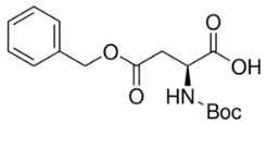 Structure of Boc-L-Asp(OBzl)-OH CAS 7536-58-5