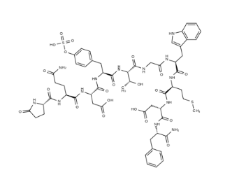 Structure of CERULEIN CAS 17650-98-5