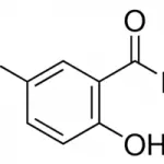 Structure of 5-Fluoro-2-hydroxybenzaldehyde CAS 347-54-6